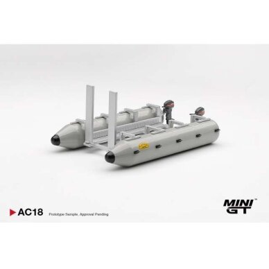 PRE-ORD3R MINI GT Modeliukas 1/64 1985 Potoon Raft *Camel Trophy*, grey PRE-ORD3R MINI GT Modeliukas 1/64 1985 Potoon Raft *Camel Trophy*, grey