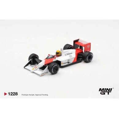 PRE-ORD3R MINI GT Modeliukas 1/64 1988 McLaren MP4/4 #12 Ayrton Senna Canadian Grand Prix Winner, red/white PRE-ORD3R MINI GT Modeliukas 1/64 1988 McLaren MP4/4 #12 Ayrton Senna Canadian Grand Prix Winner, red/white