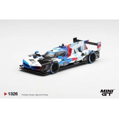PRE-ORD3R MINI GT Modeliukas 1/64 2024 BMW M Hybrid V8 GTP #24 BMW M Team RLL Daytona 24 hrs, white/blue/red PRE-ORD3R MINI GT Modeliukas 1/64 2024 BMW M Hybrid V8 GTP #24 BMW M Team RLL Daytona 24 hrs, white/blue/red
