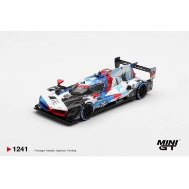 PRE-ORD3R MINI GT Modeliukas 1/64 2024 BMW M Hybrid V8 GTP #25 BMW M Team RLL Daytona 24 hrs, white/blue/red PRE-ORD3R MINI GT Modeliukas 1/64 2024 BMW M Hybrid V8 GTP #25 BMW M Team RLL Daytona 24 hrs, white/blue/red