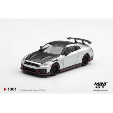 PRE-ORD3R MINI GT Modeliukas 1/64 2024 Nissan GT-R R35 Nismo, silver metallic PRE-ORD3R MINI GT Modeliukas 1/64 2024 Nissan GT-R R35 Nismo, silver metallic