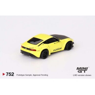 PRE-ORD3R Mini GT Modeliukas 1/64 2024 Nissan Z 400 *Pandem*, yellow PRE-ORD3R Mini GT Modeliukas 1/64 2024 Nissan Z 400 *Pandem*, yellow