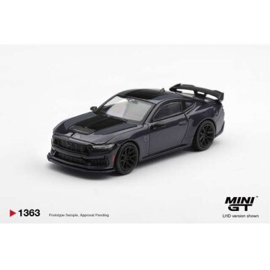PRE-ORD3R MINI GT Modeliukas 1/64 2025 Ford Mustang Dark Horse, blue ember PRE-ORD3R MINI GT Modeliukas 1/64 2025 Ford Mustang Dark Horse, blue ember
