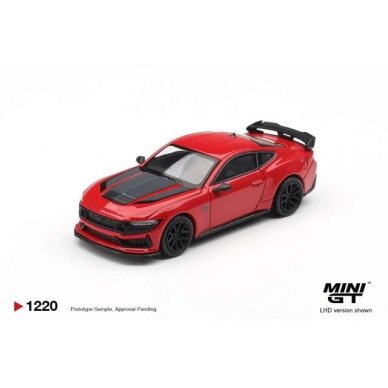 PRE-ORD3R MINI GT Modeliukas 1/64 2025 Ford Mustang Dark Horse, race red PRE-ORD3R MINI GT Modeliukas 1/64 2025 Ford Mustang Dark Horse, race red