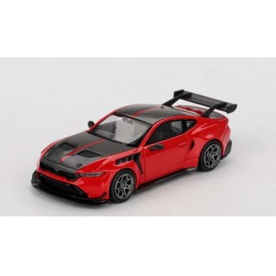 PRE-ORD3R MINI GT Modeliukas 1/64 2025 Ford Mustang GTD, race red PRE-ORD3R MINI GT Modeliukas 1/64 2025 Ford Mustang GTD, race red