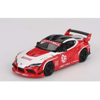 PRE-ORD3R Mini GT Modeliukas 1/64 2025 Toyota GR Supra *LB-Works*, red/white PRE-ORD3R Mini GT Modeliukas 1/64 2025 Toyota GR Supra *LB-Works*, red/white