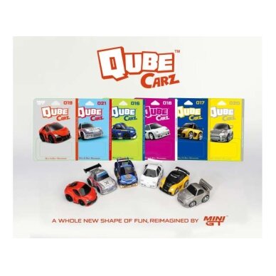 MINI GT Modeliukas 1/64 2026 Qube Carz Version 4 Assortement of 6, various MINI GT Modeliukas 1/64 2026 Qube Carz Version 4 Assortement of 6, various