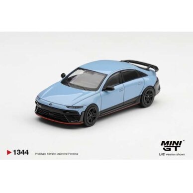 PRE-ORD3R MINI GT Modeliukas 1/64 Hyundai Ioniq 6 N Performance, blue pearl PRE-ORD3R MINI GT Modeliukas 1/64 Hyundai Ioniq 6 N Performance, blue pearl