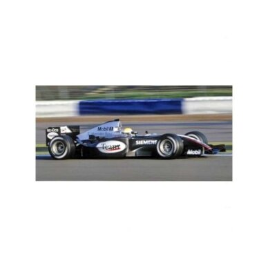 Minichamps Modeliukas 1/18 2004 McLaren Mercedes MP4/19 Autosport Young Driver Test Silverstone Lewis Hamilton, silver/black Minichamps Modeliukas 1/18 2004 McLaren Mercedes MP4/19 Autosport Young Driver Test Silverstone Lewis Hamilton, silver/black