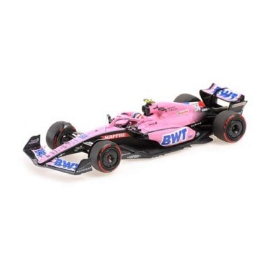 Minichamps Modeliukas 1/43 2022 BWT Alpine F1 Team A522 Bahrain GP Esteban Ocon, pink/blue Minichamps Modeliukas 1/43 2022 BWT Alpine F1 Team A522 Bahrain GP Esteban Ocon, pink/blue