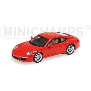 Minichamps Modeliukas 1/87 2011 Porsche 911, red Minichamps Modeliukas 1/87 2011 Porsche 911, red