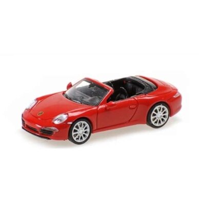 Minichamps Modeliukas 1/87 2013 Porsche 911 Cabriolet, red Minichamps Modeliukas 1/87 2013 Porsche 911 Cabriolet, red
