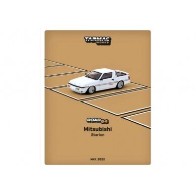PRE-ORD3R Tarmac Works Modeliukas Mitsubishi Starion, white metallic PRE-ORD3R Tarmac Works Modeliukas Mitsubishi Starion, white metallic