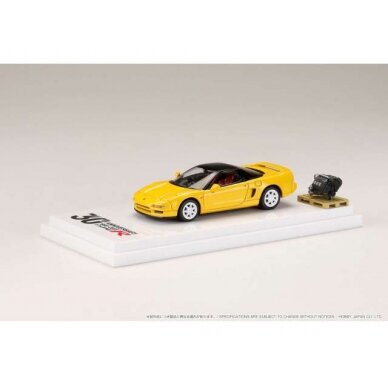 PRE-ORD3R Hobby Japan Modeliukas 1994 Honda NSX (NA1) with Engine Display Model Type R 30th Anniversary, indy yellow pearl PRE-ORD3R Hobby Japan Modeliukas 1994 Honda NSX (NA1) with Engine Display Model Type R 30th Anniversary, indy yellow pearl