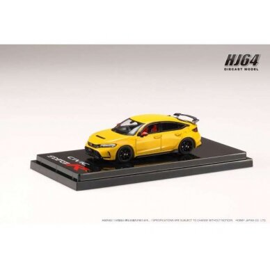 PRE-ORD3R Hobby Japan Modeliukas Honda Civic Type R (FL5) Genuine Options, yellow PRE-ORD3R Hobby Japan Modeliukas Honda Civic Type R (FL5) Genuine Options, yellow