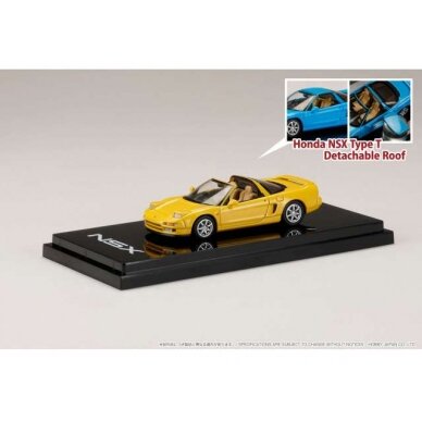 PRE-ORD3R Hobby Japan Modeliukas Honda NSX Type T with Detachable Roof, indy yellow pearl PRE-ORD3R Hobby Japan Modeliukas Honda NSX Type T with Detachable Roof, indy yellow pearl
