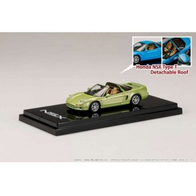 Hobby Japan Modeliukas Honda NSX Type T with Detachable Roof, lime green metallic Hobby Japan Modeliukas Honda NSX Type T with Detachable Roof, lime green metallic