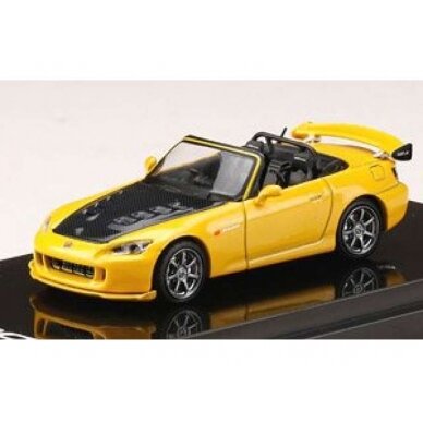 Hobby Japan Modeliukas Mugen S2000, new indy yellow Hobby Japan Modeliukas Mugen S2000, new indy yellow