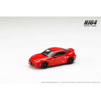 PRE-ORD3R Hobby Japan Modeliukas Toyota GR86 RZ with Genuine Optional Rear Spoiler, spark red PRE-ORD3R Hobby Japan Modeliukas Toyota GR86 RZ with Genuine Optional Rear Spoiler, spark red