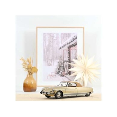 NOREV Modeliukas 1/18 1964 Citroen DS 19 Le Dandy, beige metallic with brown roof NOREV Modeliukas 1/18 1964 Citroen DS 19 Le Dandy, beige metallic with brown roof