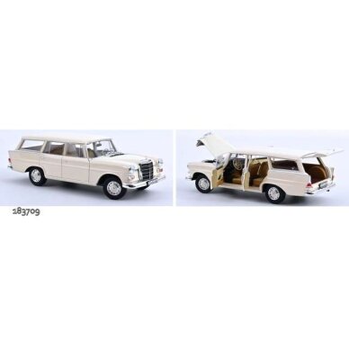 NOREV Modeliukas 1/18 1966 Mercedes Benz 200 Universal, cream NOREV Modeliukas 1/18 1966 Mercedes Benz 200 Universal, cream