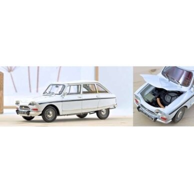PRE-ORD3R NOREV Modeliukas 1/18 1974 Citroen Ami 8 Super, meije white PRE-ORD3R NOREV Modeliukas 1/18 1974 Citroen Ami 8 Super, meije white
