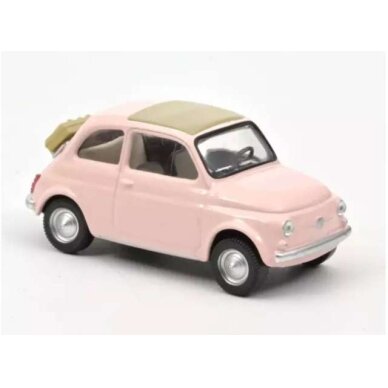 PRE-ORD3R NOREV Modeliukas 1/43 1965 Fiat 500F *Jet-car*, pastel pink PRE-ORD3R NOREV Modeliukas 1/43 1965 Fiat 500F *Jet-car*, pastel pink