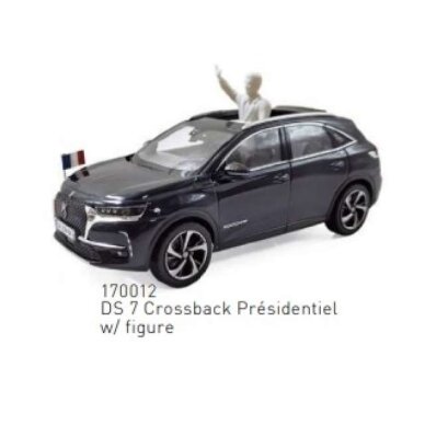 PRE-ORD3R NOREV Modeliukas 1/43 2017 DS 7 Crossback Presidentiel with Figure, black PRE-ORD3R NOREV Modeliukas 1/43 2017 DS 7 Crossback Presidentiel with Figure, black