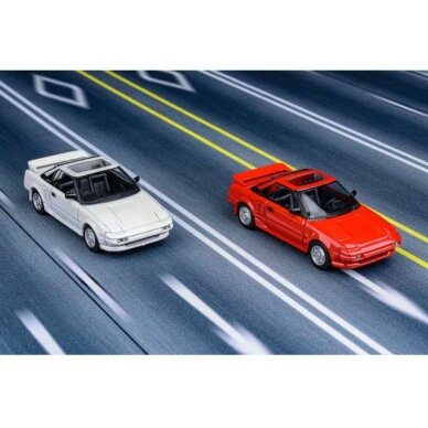 PRE-ORD3R Para64 Modeliukas 1/64 1985 Toyota MR2 MKI, red left hand drive (cars in a deluxe Acrylic window box) PRE-ORD3R Para64 Modeliukas 1/64 1985 Toyota MR2 MKI, red left hand drive (cars in a deluxe Acrylic window box)
