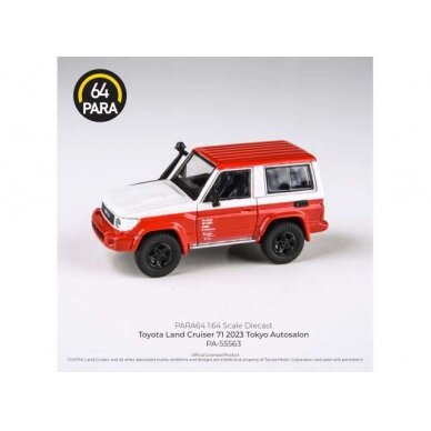 PRE-ORD3R Para64 Modeliukas 1/64 2014 Toyota Land Cruiser 71 short wheel base 2023 auto salon, red/white (cars in a deluxe Acrylic window box) PRE-ORD3R Para64 Modeliukas 1/64 2014 Toyota Land Cruiser 71 short wheel base 2023 auto salon, red/white (cars in a deluxe Acrylic window box)