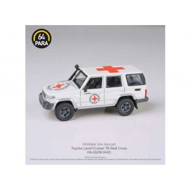 PRE-ORD3R Para64 Modeliukas 1/64 2014 Toyota Land Cruiser LC76 Red Cross, white/red left hand drive (cars in a deluxe Acrylic window box) PRE-ORD3R Para64 Modeliukas 1/64 2014 Toyota Land Cruiser LC76 Red Cross, white/red left hand drive (cars in a deluxe Acrylic window box)