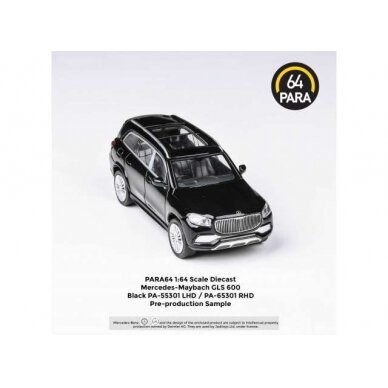 PRE-ORD3R Para64 Modeliukas 1/64 2020 Mercedes Maybach GLS *Right Hand Drive*, black (cars in a deluxe Acrylic window box) PRE-ORD3R Para64 Modeliukas 1/64 2020 Mercedes Maybach GLS *Right Hand Drive*, black (cars in a deluxe Acrylic window box)