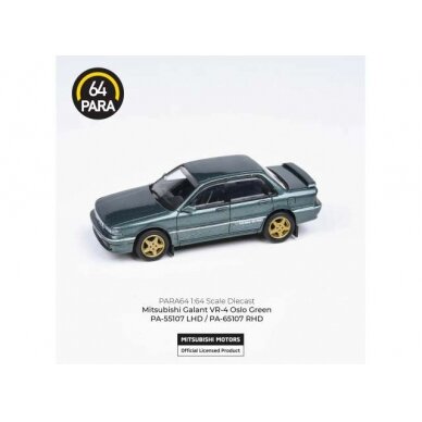 PRE-ORD3R Para64 Modeliukas Mitsubishi Galant VR-4 *Right Hand Drive*, oslo green (cars in a deluxe Acrylic window box) PRE-ORD3R Para64 Modeliukas Mitsubishi Galant VR-4 *Right Hand Drive*, oslo green (cars in a deluxe Acrylic window box)