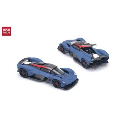 Pop Race Modeliukas 1/64 Aston Martin Valkyrie, satin marina blue Pop Race Modeliukas 1/64 Aston Martin Valkyrie, satin marina blue