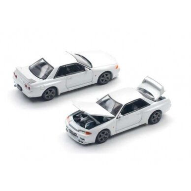 Pop Race Modeliukas 1/64 Nissan Skyline GT-R R32, crystal white Pop Race Modeliukas 1/64 Nissan Skyline GT-R R32, crystal white