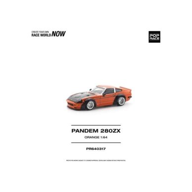 PRE-ORD3R Pop race Modeliukas 1/64 Pandem 280ZX, orange PRE-ORD3R Pop race Modeliukas 1/64 Pandem 280ZX, orange