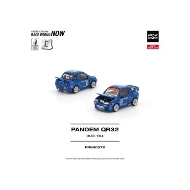 PRE-ORD3R Pop race Modeliukas 1/64 Pandem QR32, blue PRE-ORD3R Pop race Modeliukas 1/64 Pandem QR32, blue
