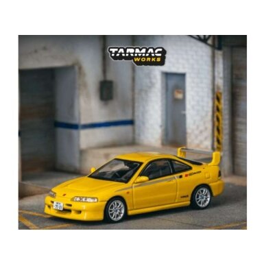 PRE-ORD3R Tarmac Modeliukas 1/64 Honda Integra TYPE R DC2 MUGEN, sunlight yellow PRE-ORD3R Tarmac Modeliukas 1/64 Honda Integra TYPE R DC2 MUGEN, sunlight yellow