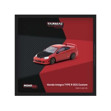 PRE-ORD3R Tarmac Modeliukas 1/64 Honda Integra TYPE R DC5 Custom, red PRE-ORD3R Tarmac Modeliukas 1/64 Honda Integra TYPE R DC5 Custom, red