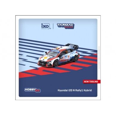 Tarmac Modeliukas 1/64 Hyundai i20 N Rally1 Hybrid Rallye Monte-Carlo 2024 Winner Thierry Neuville/Martijn Wydaeghe, various Tarmac Modeliukas 1/64 Hyundai i20 N Rally1 Hybrid Rallye Monte-Carlo 2024 Winner Thierry Neuville/Martijn Wydaeghe, various