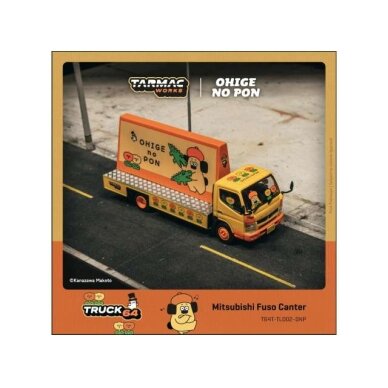 PRE-ORD3R Tarmac Modeliukas 1/64 Mitsubishi Fuso Canter *OHIGEnoPON*, orange PRE-ORD3R Tarmac Modeliukas 1/64 Mitsubishi Fuso Canter *OHIGEnoPON*, orange