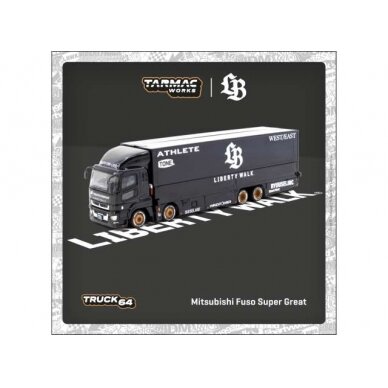 Tarmac 1/64 Mitsubishi Fuso Super Great *LB-TRUCKS*, black/white Tarmac 1/64 Mitsubishi Fuso Super Great *LB-TRUCKS*, black/white