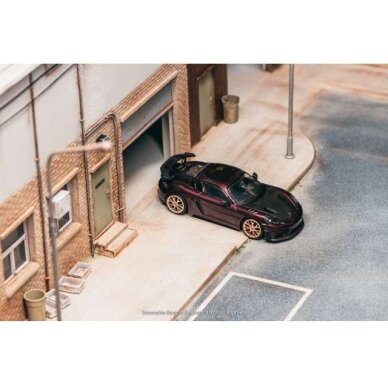 PRE-ORD3R Tarmac Modeliukas 1/64 Porsche Cayman GT4RS, amethyst metallic PRE-ORD3R Tarmac Modeliukas 1/64 Porsche Cayman GT4RS, amethyst metallic