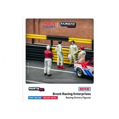PRE-ORD3R Tarmac Modeliukas 1/64 Race Drivers Brock Racing Enterprises *Figures*, PRE-ORD3R Tarmac Modeliukas 1/64 Race Drivers Brock Racing Enterprises *Figures*,