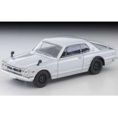 PRE-ORD3R Tomica Limited Vintage Modeliukas 1/64 1972 Ogikubo Spirit Vol.11 Nissan Skyline Hardtop 2000GT-R, silver PRE-ORD3R Tomica Limited Vintage Modeliukas 1/64 1972 Ogikubo Spirit Vol.11 Nissan Skyline Hardtop 2000GT-R, silver