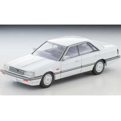 PRE-ORD3R Tomica Limited Vintage Modeliukas 1/64 1985 Nissan Skyline 4-Door HT 1800 Passage, white PRE-ORD3R Tomica Limited Vintage Modeliukas 1/64 1985 Nissan Skyline 4-Door HT 1800 Passage, white