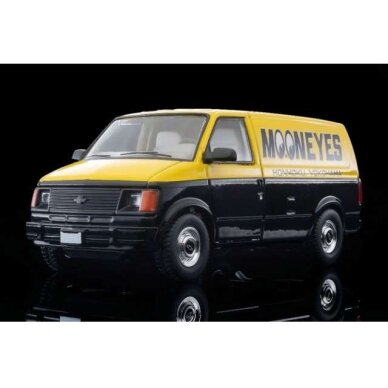 PRE-ORD3R Tomica Limited Vintage Modeliukas 1/64 1994 Chevrolet Astro Van *MOONEYES*, yellow/black PRE-ORD3R Tomica Limited Vintage Modeliukas 1/64 1994 Chevrolet Astro Van *MOONEYES*, yellow/black