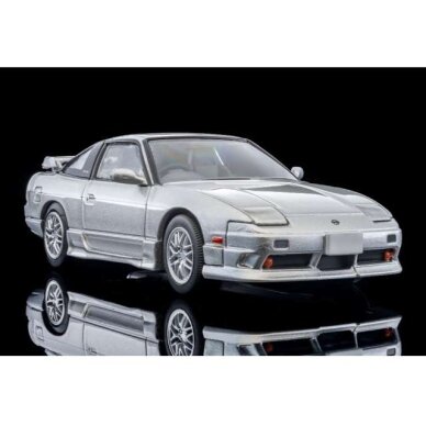 PRE-ORD3R Tomica Limited Vintage Modeliukas 1/64 1997 Nissan 180SX Type X, silver PRE-ORD3R Tomica Limited Vintage Modeliukas 1/64 1997 Nissan 180SX Type X, silver