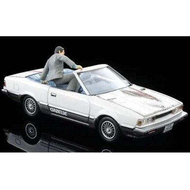 PRE-ORD3R Tomica Limited Vintage Modeliukas 1/64 Movie Stars 02 Seibu Keisatsu Gazelle with Kogure Kenzo Figure, white/black PRE-ORD3R Tomica Limited Vintage Modeliukas 1/64 Movie Stars 02 Seibu Keisatsu Gazelle with Kogure Kenzo Figure, white/black