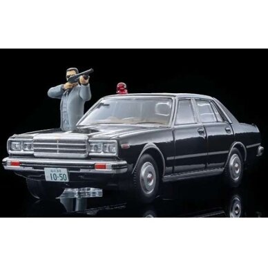 PRE-ORD3R Tomica Limited Vintage Modeliukas 1/64 Movie Stars 05 Seibu Keisatsu Nissan Laurel 2000SGL-E with Keisuke Daimon Figure, black PRE-ORD3R Tomica Limited Vintage Modeliukas 1/64 Movie Stars 05 Seibu Keisatsu Nissan Laurel 2000SGL-E with Keisuke Daimon Figure, black